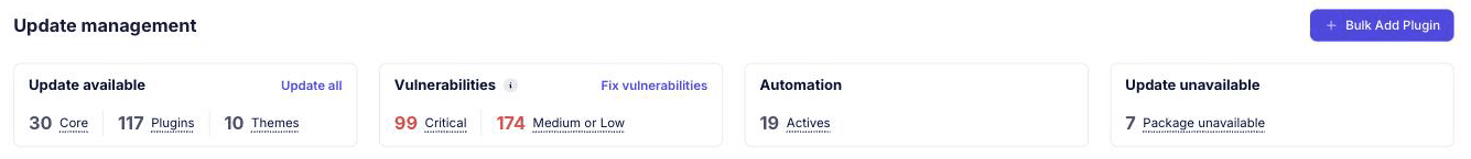 Maintenance dashboard before